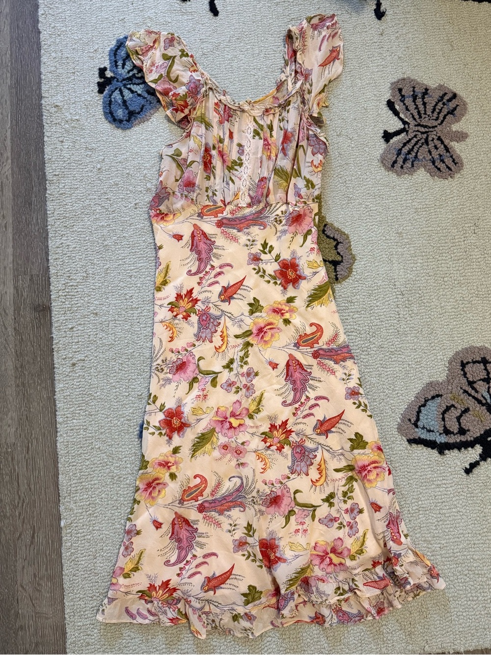 Y2K Charlotte Russe Dress Vintage Floral Empire Waist Dress